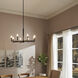 Daxley 8 Light 31.25 inch Matte Black Chandelier Ceiling Light